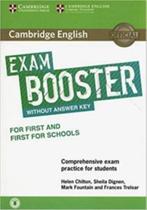 Cambridge english exam booster first and first school wo key and cd online