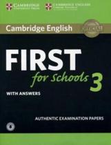 Cambridge english first for schools 3 sb with answers with audio - CAMBRIDGE UNIVERSITY PRESS DO BRASIL