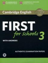 Cambridge English First For Schools 3 Sb With Answers With Audio - CAMBRIDGE UNIVERSITY