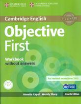 Cambridge english objective first wb without answers with audio cd - 4th ed - CAMBRIDGE UNIVERSITY