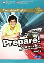 Cambridge english prepare! - level 3 - student's book and online workbook - CAMBRIDGE UNIVERSITY PRESS DO BRASIL