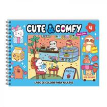 Camelot Editora Livro de Colorir Cute e Comfy Super Extra - Capa Dura Holográfica, 40 Ilust. Camelot Editora Livro de Colorir Cute e Comfy Super Extra - Capa Dura Holográfica, 40 Ilust.