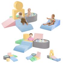CAMELUS Blocos de Espuma para Escalada Infantil, Conjunto de Brincar com 6 Peças