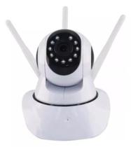 Câmera 3 Antenas Ip Onvif Wifi Robô Visão Noturna Bebe 360 - Leon Gts