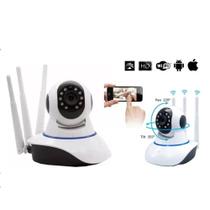 Câmera 3 Antenas Ip Onvif Wifi Wireless Robô Visão Noturna Câmera 3 Antenas Ip Onvif Wifi Wireless Robô Visão Noturna