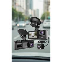 Câmera 3 Canais 1080p Noturna Carro - Segurança 360