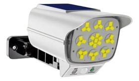 Camera 360 Falsa Sensor De Presença Prova Dág Branco Solar