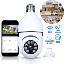 Câmera 360º com monitoramento direto via celular, ideal para monitoramento remoto.