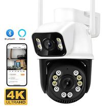 Câmera 4k 8mp Ptz Wifi Lente Dupla Tela Dupla Ai Detecção Humana Rastreamento Automático Vigilância