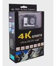 Câmera 4k Filmadora Action Go Sport Hd Wi-fi S/ Fio