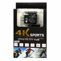 Camera 4K Sport Com Suporte Moto Prova D'Água