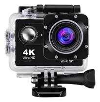 Câmera 4K Ultra HD Wi-Fi Filmadora Esportiva à Prova d'Água 16MP