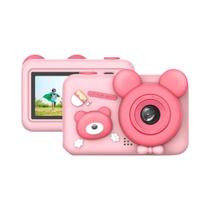 Câmera À Prova D'água De Lente Dupla Para Crianças 24 Polegadas 1080P 10X Zoom SOS Gravador De Vídeo