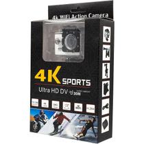 Câmera Action Cam 4K WiFi Ideal para Capacete, Esportes e Mergulho