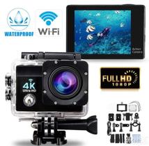 Câmera Action Go Cam Pro Ultra 4k Sport Wifi Hd Prova Dágua - Ultra 4K A Prova D'gua Sport