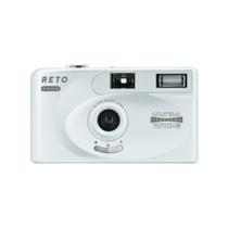 Câmera Analógica Reto Pano 35mm Com Flash - Branco Câmera Analógica Reto Pano 35mm Com Flash - Branco