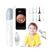 Câmera Auricular Sem Fio 1080P HD Com Lente De 3.2mm, Ferramenta De Remoção De Cera De Ouvido Com 4