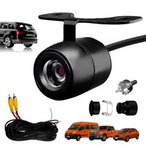 Câmera Automotiva Borboleta embutir 2 em 1 Visão Noturna com Linhas Guia colorida IP67 12V angulo 150 carro van pickup