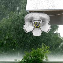 Câmera Bulb E27 Com 4 Lentes 20MP 12MP 10K HD PTZ Com Rastreamento Automático AI Visão Em 4 Telas À