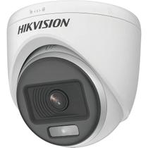 Câmera Bull Analógica Colorvu,2MP Lente 2,8mm Luz Branca Suplementar 20M Interno DS-2CE70DF0T-PF(2.8MM) Hikvision Unica