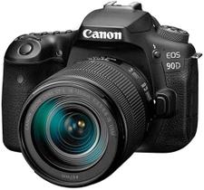 Câmera Canon 90D kit lente 18-135mm