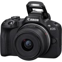 Câmera Canon Eos R100 Mirrorless 4k Com Lente Rfs 1845mm Cor Preto