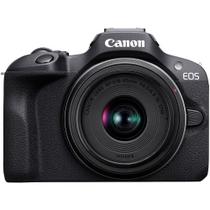 Câmera canon eos r100 mirrorless com lente 18-45mm