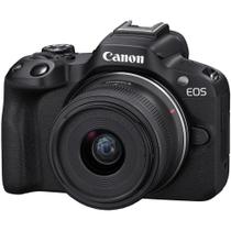 Câmera Canon EOS R50 Mirrorless com Lente RFS 1845mm IS STM Preta