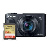 Câmera Canon Powershot Sx740 Hs + Cartão Sandisk 64Gb Sdxc