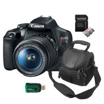 Câmera Canon T7 + Bolsa + Cartão 32GB + Leitor de Cartões - Combo 01
