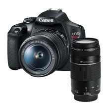 Câmera Canon T7 + Lente 18-55Mm + Lente 75-300Mm