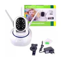 Camera com 3 Antenas Robo Ip Wifi 360º 720P Hd Câmera Eletrônica
