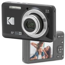 Câmera Compacta Kodak Pixpro Fz55 16mp Full Hd 5x Zoom - Preto