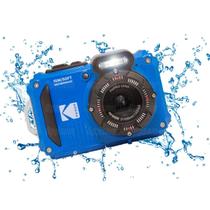 Câmera Compacta Wifi Kodak À Prova D'água Fullhd 16mp Pixpro Wpz2 Azul