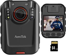 Câmera Corporal AeroTek 2K 64GB Visão Noturna para Polícia Câmera Corporal AeroTek 2K 64GB Visão Noturna para Polícia