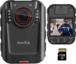 Câmera Corporal AeroTek 2K Vídeo 128GB Visão Noturna Câmera Corporal AeroTek 2K Vídeo 128GB Visão Noturna