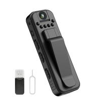 Câmera Corporal Ahheyie Mini 1080P com Visão Noturna e Lente Rotativa