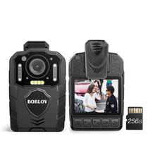 Câmera corporal BOBLOV KJ25 1080P 48MP 256GB com visão noturna