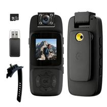 Câmera corporal Fonykadpt 4K WiFi com lente giratória de 180 e 32 GB