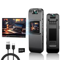 Câmera corporal FUXGZ Mini HD 1080P vestível com cartão SD de 32 GB