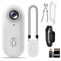 Câmera corporal KSADBOSSBO Action Mini 64GB com áudio e vídeo