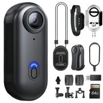 Câmera corporal SHPTDJTIC 4K 64GB Armazenamento 120 min de gravação Câmera corporal SHPTDJTIC 4K 64GB Armazenamento 120 min de gravação