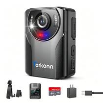 Câmera Corporal Tarkonn 1080P WiFi GPS Visão Noturna 64GB