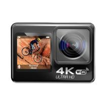 Câmera De Ação À Prova D'água 4K 60FPS Com Tela Dupla 170 graus WiFi Grande Angular Anti-vibração Com