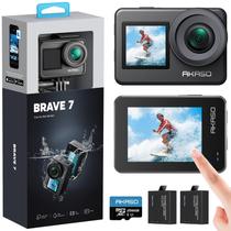 Câmera de ação AKASO Brave 7 4K30FPS 20MP com cartão de memória de 256GB