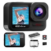 Câmera de ação Camlance 4K60FPS 48MP 15m à prova d'água com 64GB
