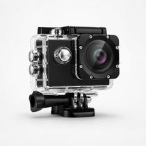 Câmera de Ação Full HD 1080p com WiFi, Lente 170, Case à Prova d Água, Suporta MicroSD 64GB, HDMI USB, Kit Suportes