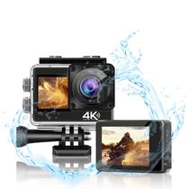 Câmera de Ação HURRISE 4K - 30FPS, 16MP, LCD 2.0", à Prova D'Água