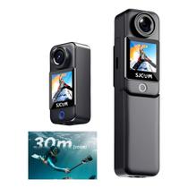 Câmera de Ação SJCAM C300 4k Compacta à Prova dÁgua até 30 m com Zoom 8x, WiFi 2.4G 5G e Estabilização