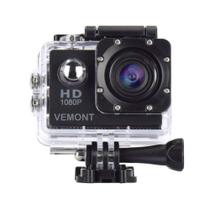 Câmera de Ação VEMONT 1080P Full HD - 12MP - À Prova D'Água - Tela de 2.0"